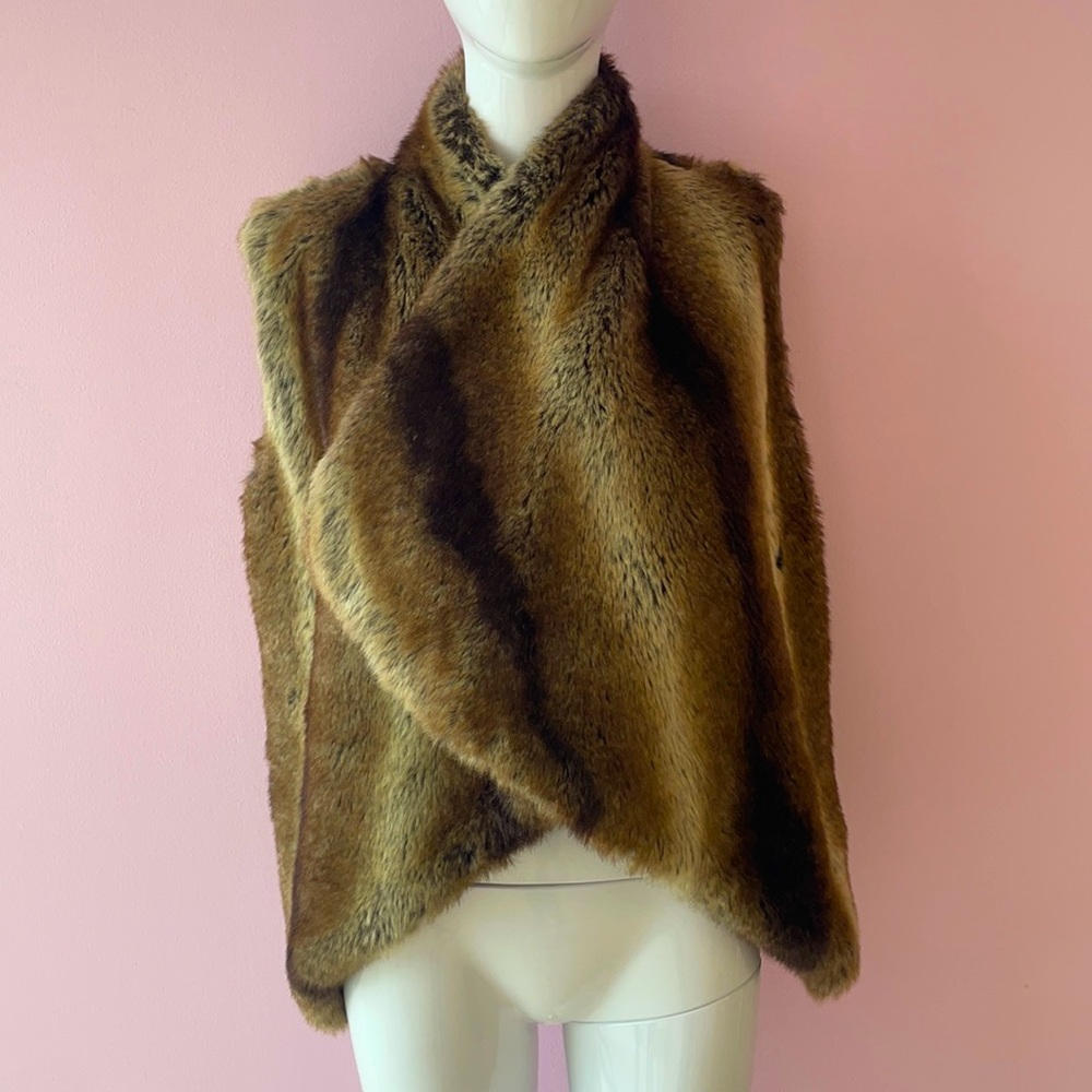 Faux fur vest